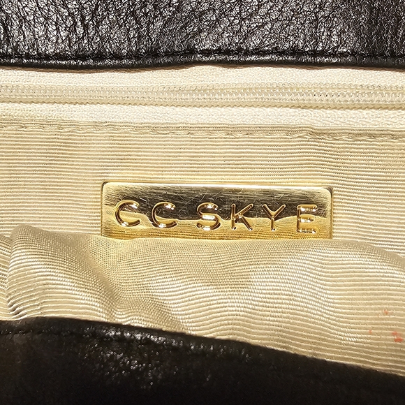 CC Skye Quilted Black Leather Braided Handles Shoulder bag - Picture 12 of 13